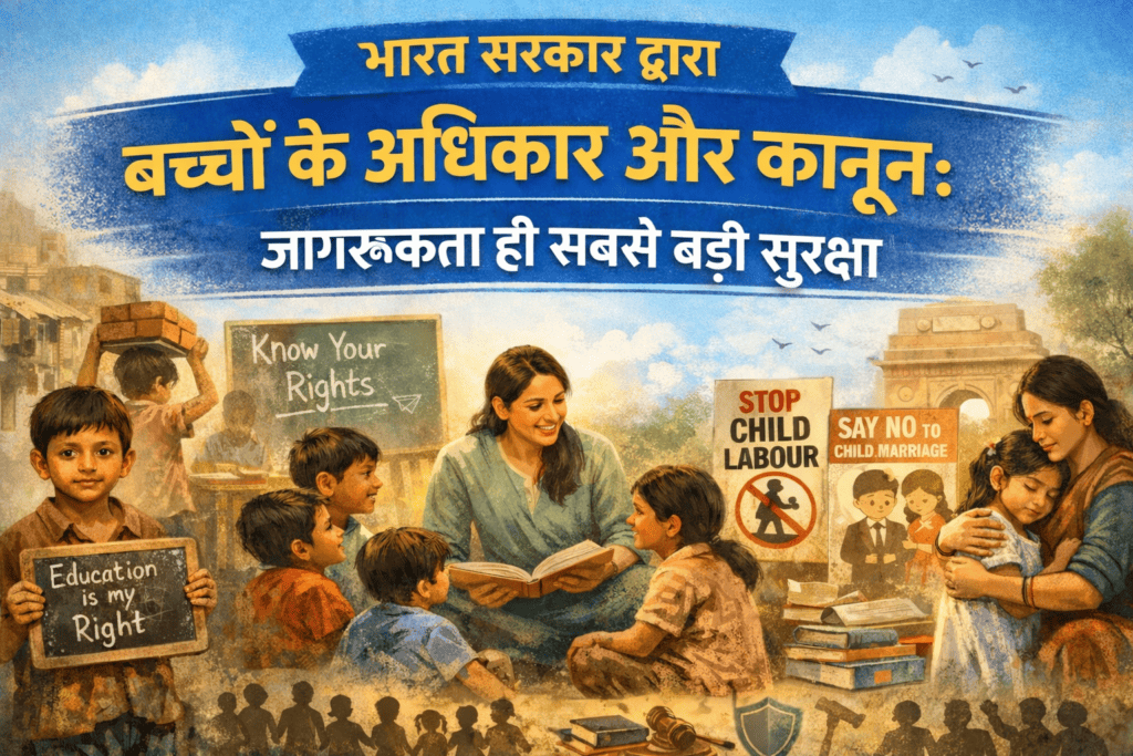 भारत सरकार द्वारा बच्चों के अधिकार और कानून