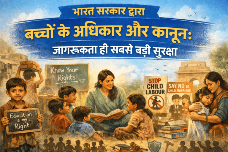 भारत सरकार द्वारा बच्चों के अधिकार और कानून