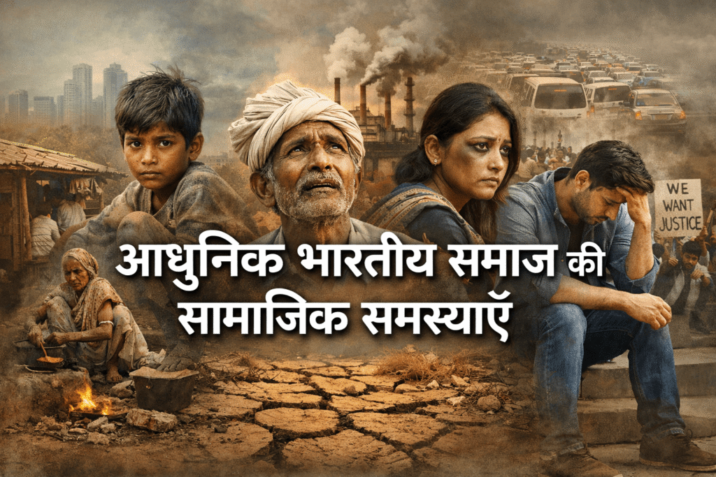 आधुनिक भारतीय समाज की सामाजिक समस्याएँ