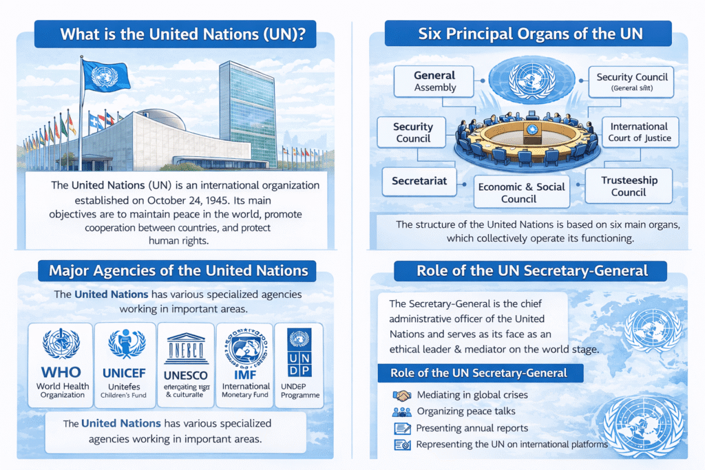 संयुक्त राष्ट्र (UN) क्या है